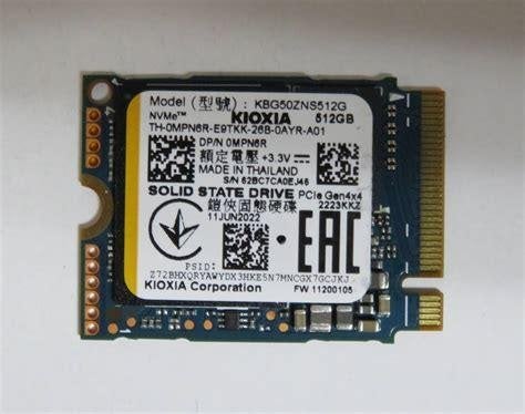 512Gb 256Gb SSD Kioxia BG5 NVMe M.2 Type 2230 Gen 4x4, Intern, Gebruikt, SSD, Ophalen of Verzenden