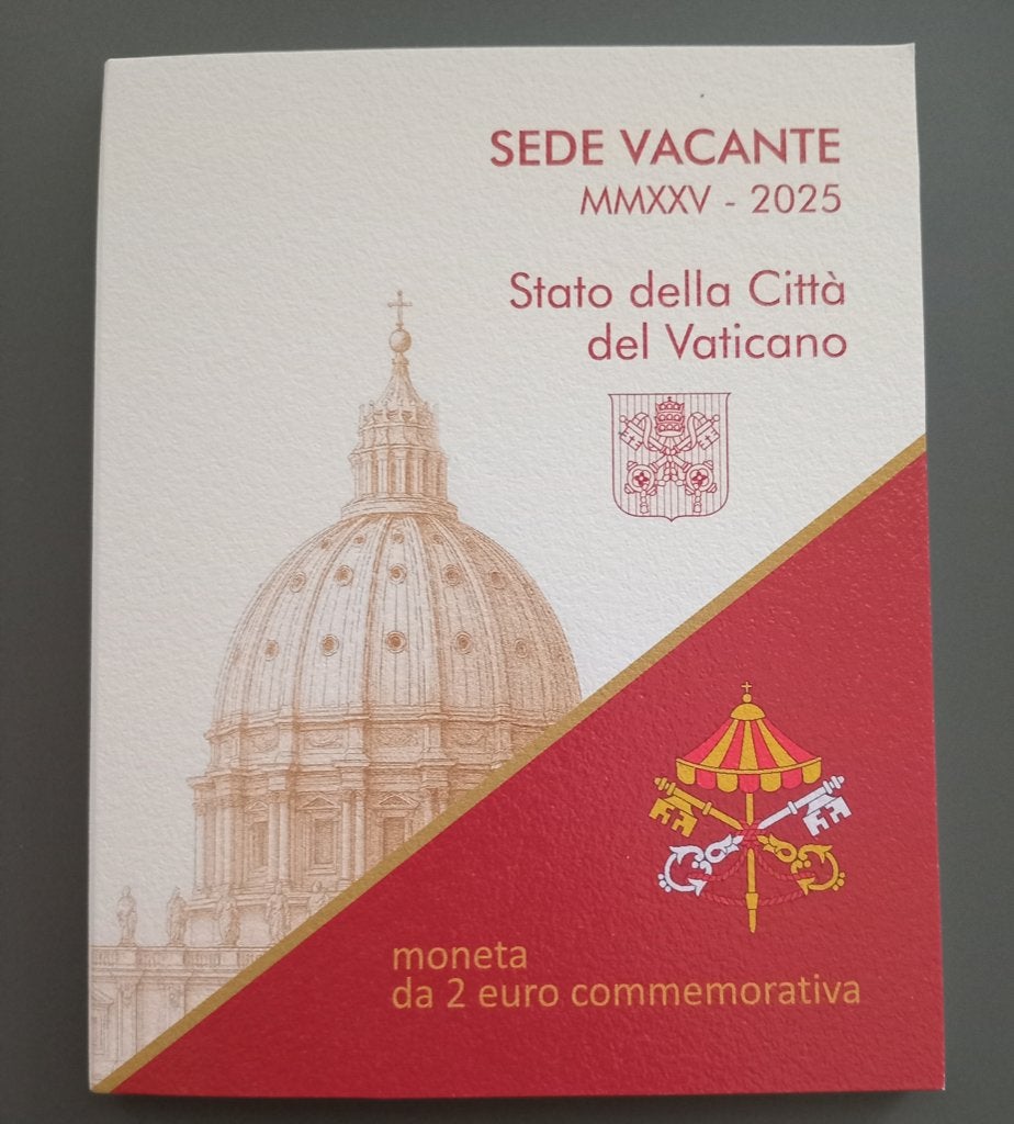 2 euro Vatican 2025 Sede Vacante, Timbres & Monnaies, Monnaies | Europe | Monnaies euro, Enlèvement ou Envoi, Vatican, 2 euros