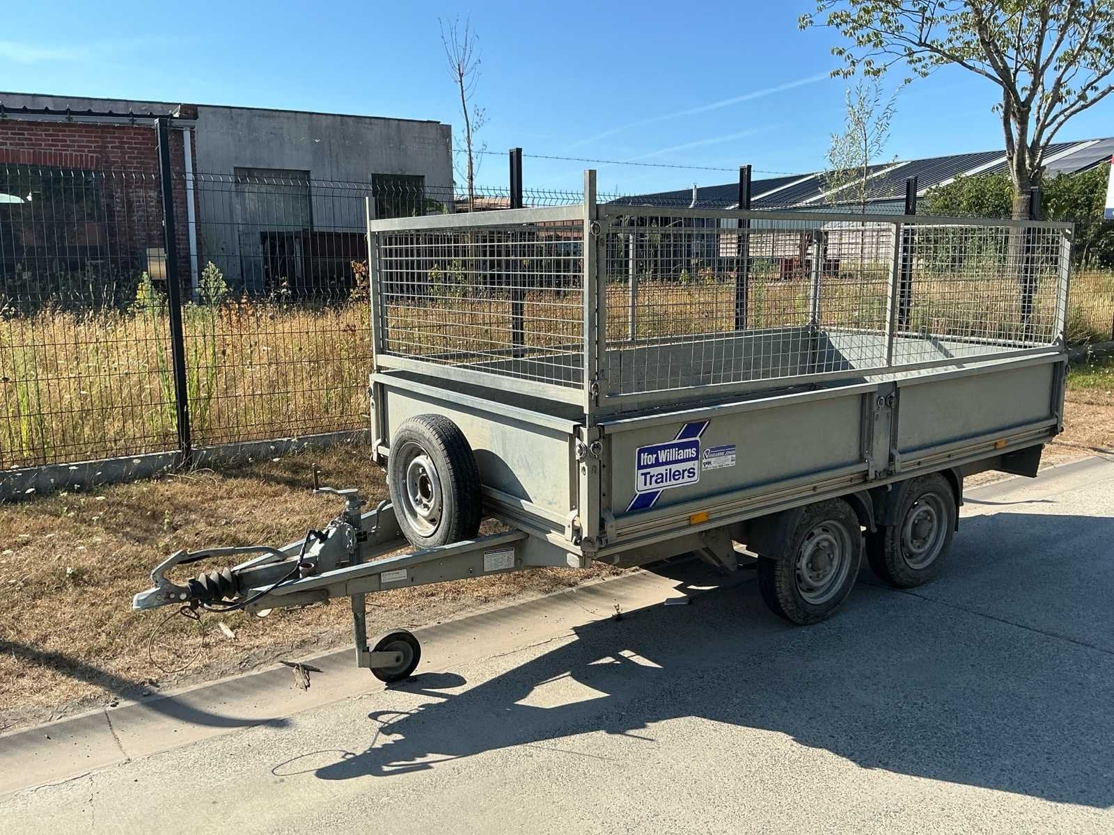2010 IFOR Williams EX202 Platteau aanhangwagen met opbouwhek, Gebruikt