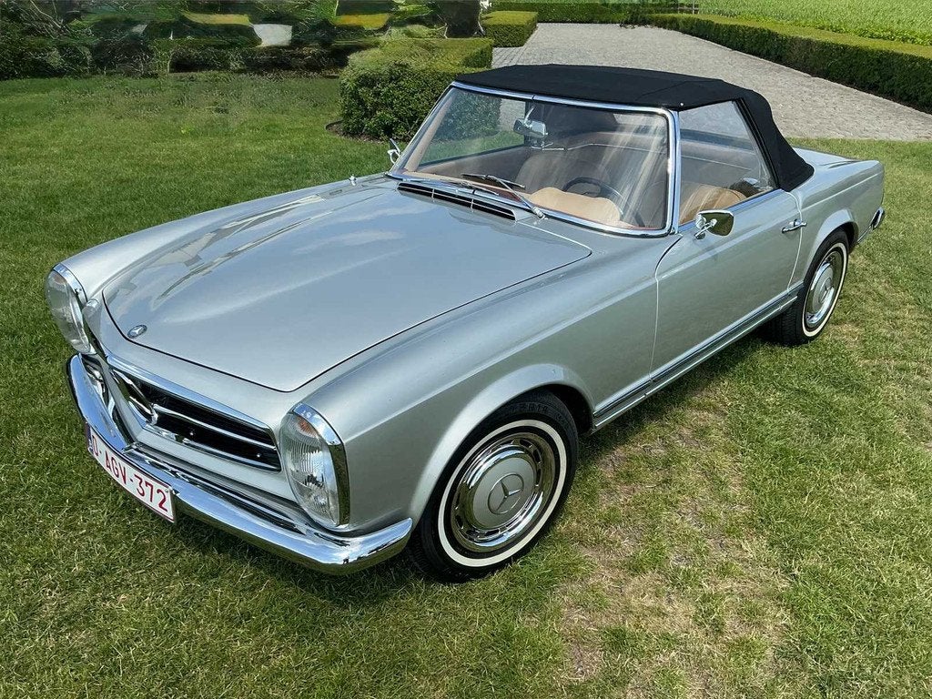 1964 Mercedes 230SL Pagode (+taxatie!), Auto's, Cabriolet, Mercedes-Benz, Bedrijf, Handgeschakeld