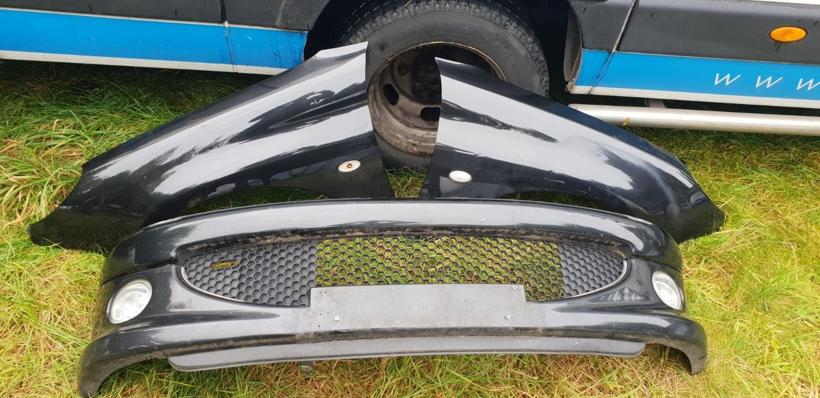 PEUGEOT 206 VOORBUMPER+VOORSCHERMEN BJ 98 TOT 2007, Gebruikt, -, Voor, -
