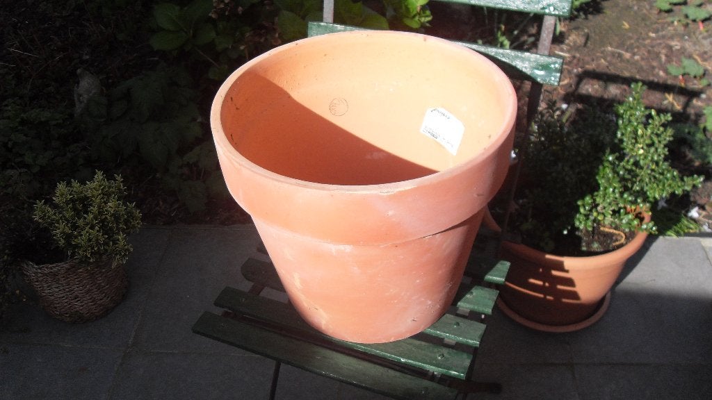 terracotta bloempot, Tuin en Terras, Rond, Nieuw, Minder dan 40 cm, Balkon