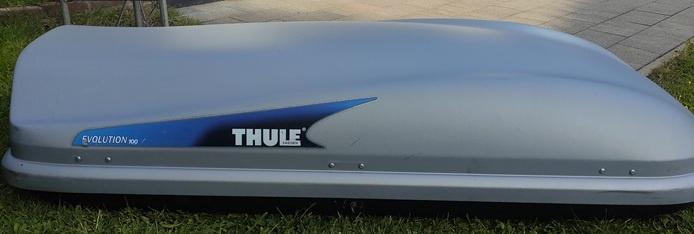 THULE evolution 100 dakkoffer, skibox 370liter, Auto diversen, Dakkoffers, Gebruikt, Ophalen