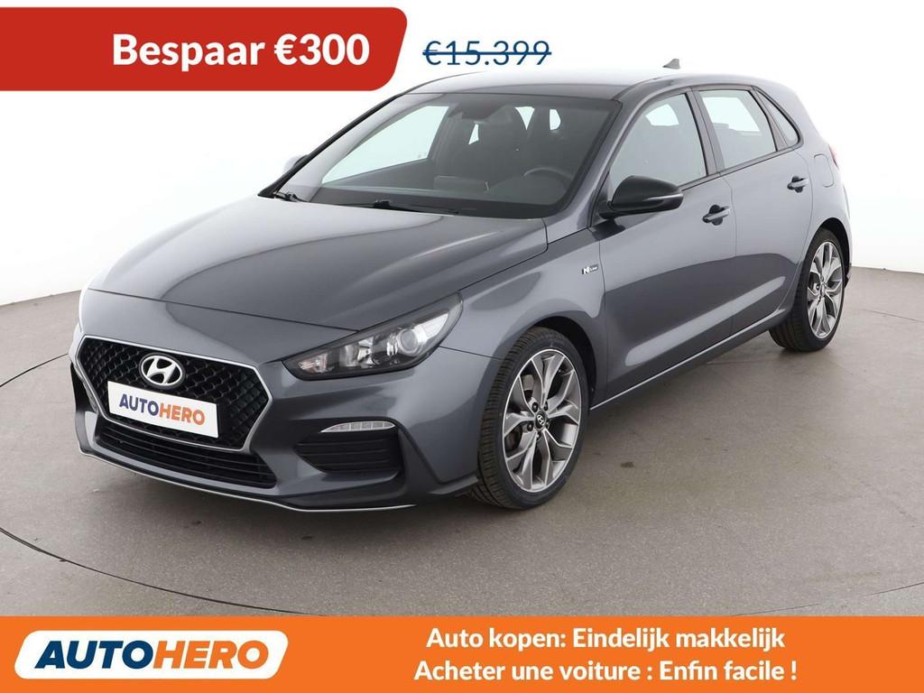 Hyundai i30 1.4 TDGI N-Line (bj 2019), Auto's, Voorwielaandrijving, 140 pk, Zilver of Grijs, 103 kW