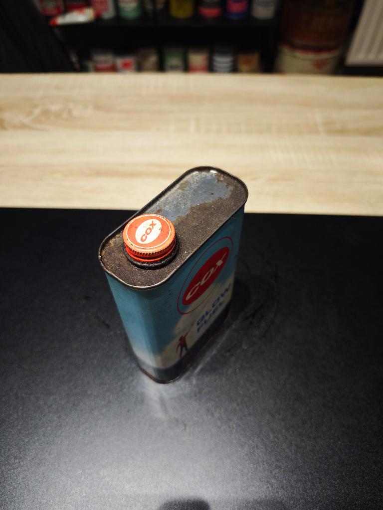 Bidon d'huile ancien, Ophalen of Verzenden, Zo goed als nieuw, Verpakking