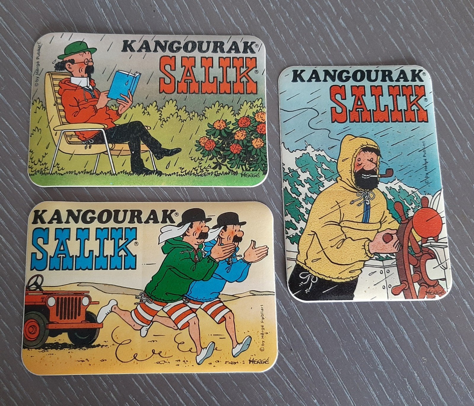 3 autocollants Salik Tintin, Enlèvement ou Envoi