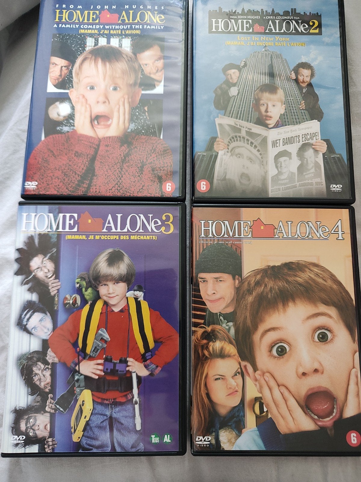 Collection de DVD Home Alone, CD & DVD, À partir de 6 ans, Anglais, Comédie, Comprend un boîtier