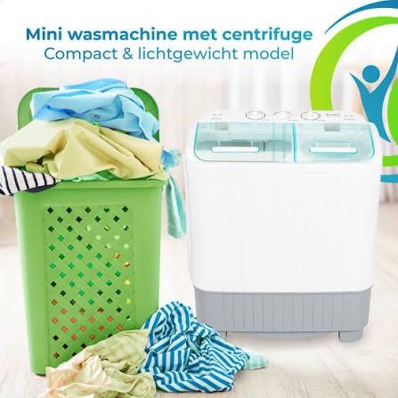 Xatix - Mini lave-linge à double tambour 5,6 kg, Enlèvement, Comme neuf