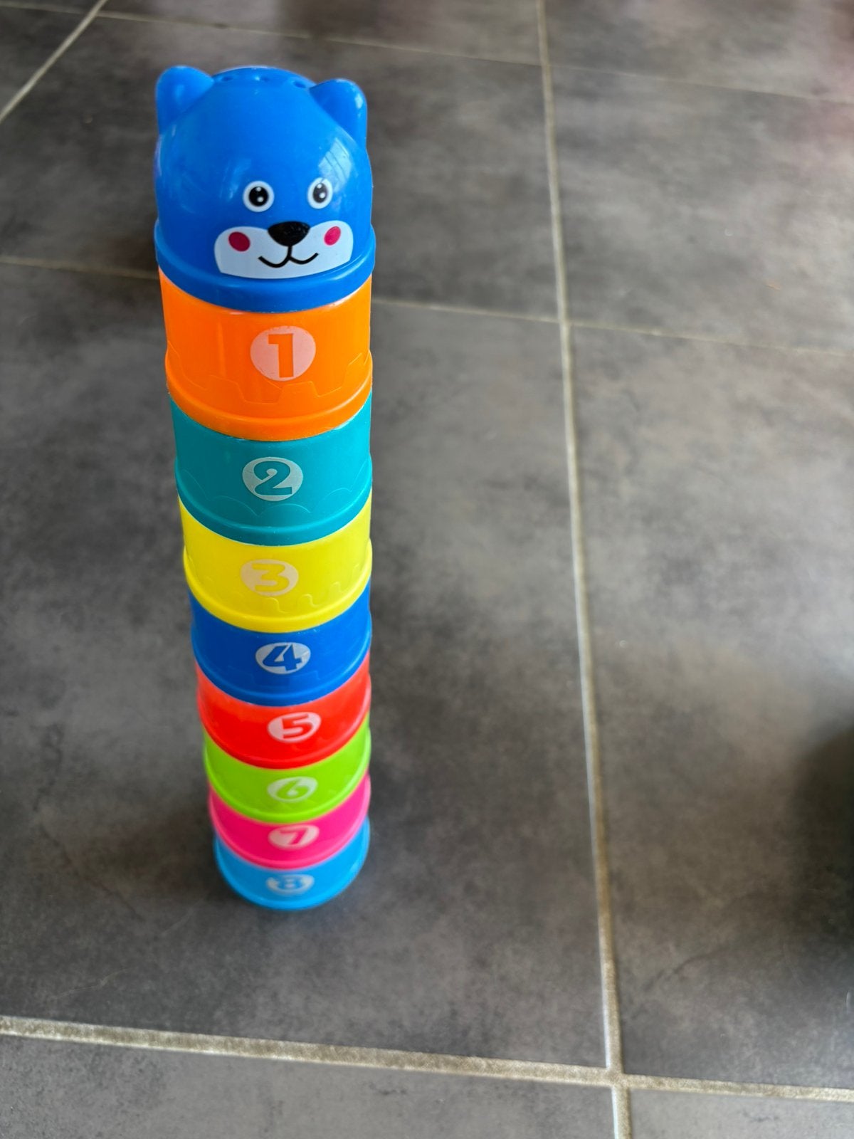 Stapeltoren letters en cijfers, Kinderen en Baby's, Ophalen of Verzenden, Zo goed als nieuw
