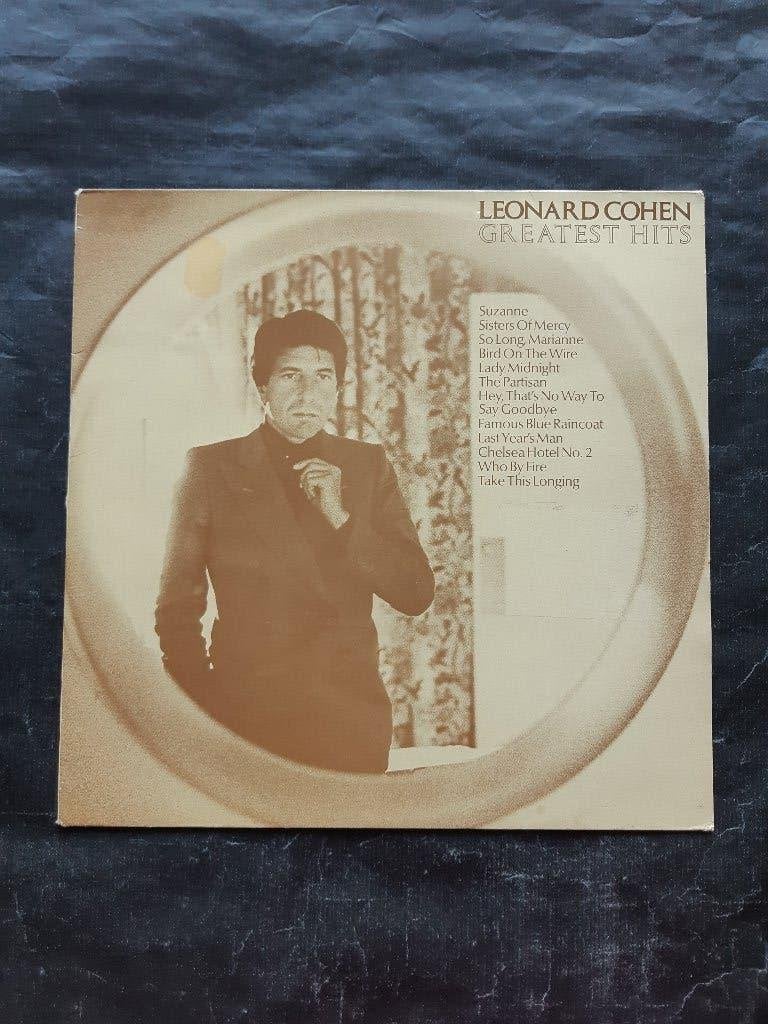 LEONARD COHEN "Greatest Hits" compilatie LP (1975) € 9,00, CD & DVD, Enlèvement ou Envoi, Avec pochette intérieure, Utilisé, Chanteur-compositeur