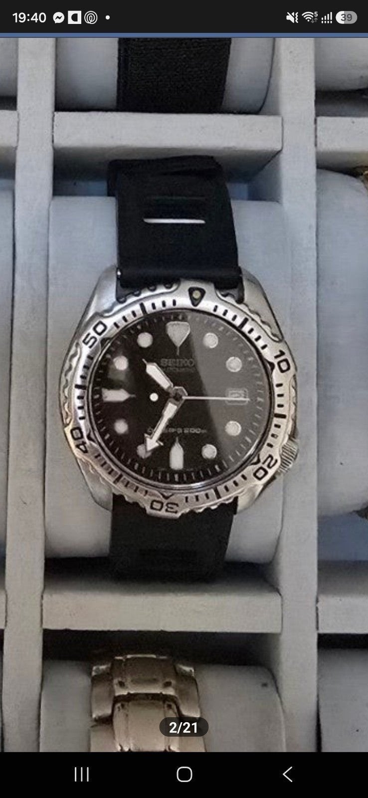 Seiko duikhorloge, Handtassen en Accessoires, Horloges | Heren, Ophalen of Verzenden, Seiko