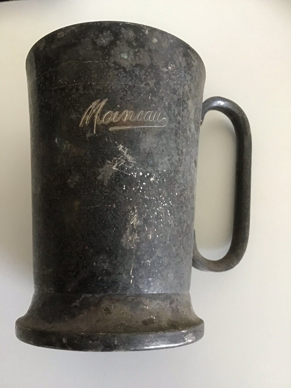 Tasse/moineau en métal argenté, Enlèvement ou Envoi