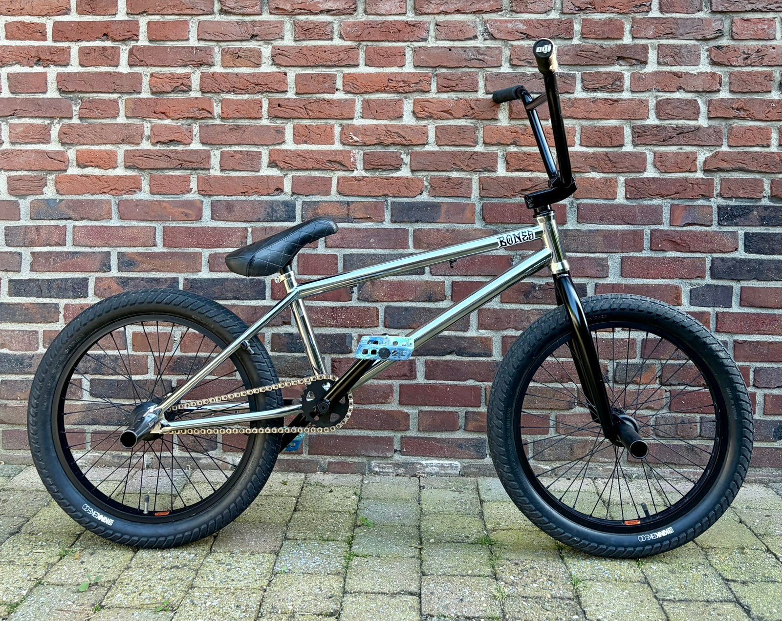 Premium Custom BMX - Zo goed als nieuw, Repose-pieds, Comme neuf, Enlèvement, Chrome
