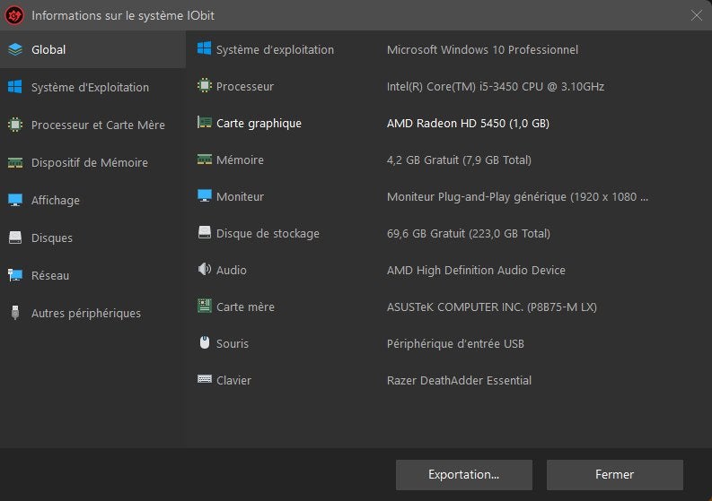 À vendre – PC de bureau Intel Core i5 / 8 Go de RAM, 256 GB, Asus, Enlèvement ou Envoi, 8 GB