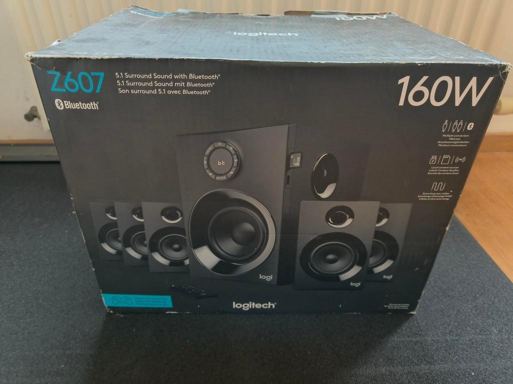 Logitech Z607 (5.1 speakerset), Zo goed als nieuw, Complete surroundset, 120 watt of meer, Ophalen