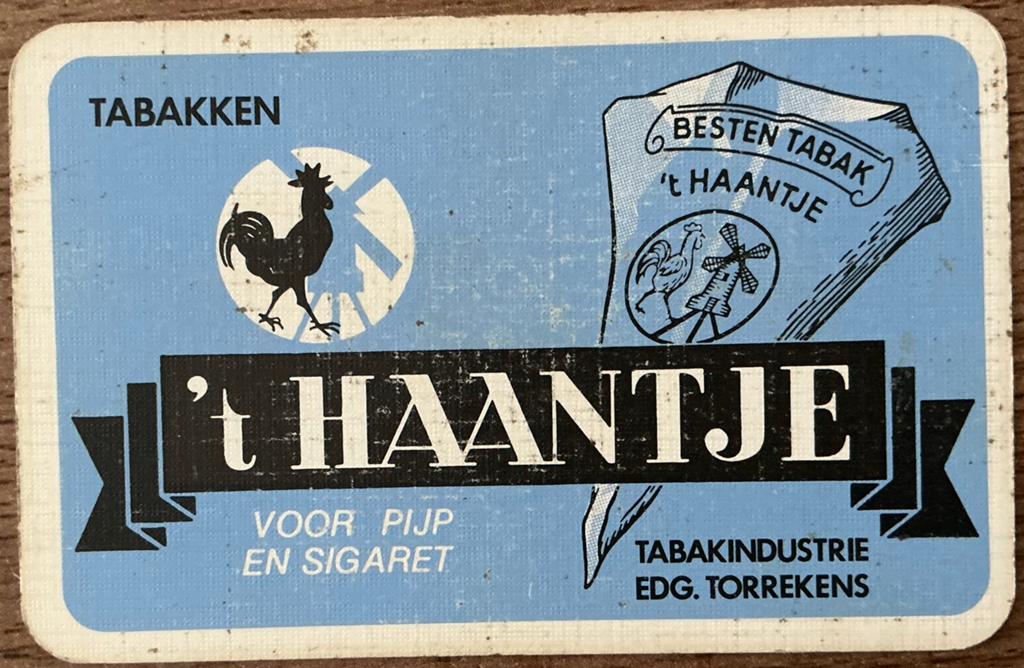 Carte à jouer 't HAANTJE TOBACCO, Enlèvement ou Envoi, Comme neuf, Carte(s) à jouer