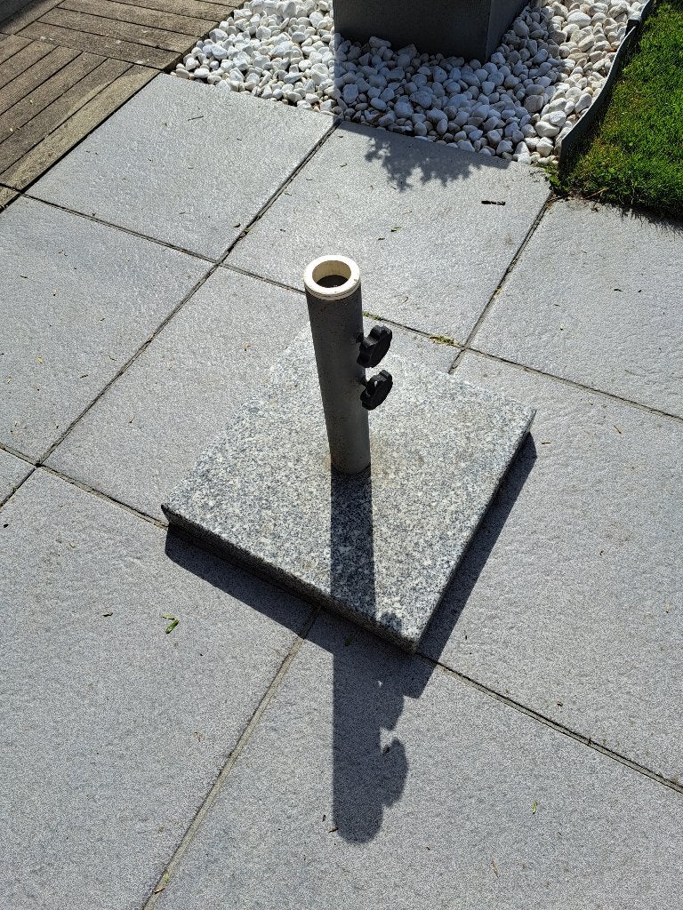 parasolvoet graniet, Tuin en Terras, Ophalen, Nieuw, Minder dan 1 meter, Parasolvoet