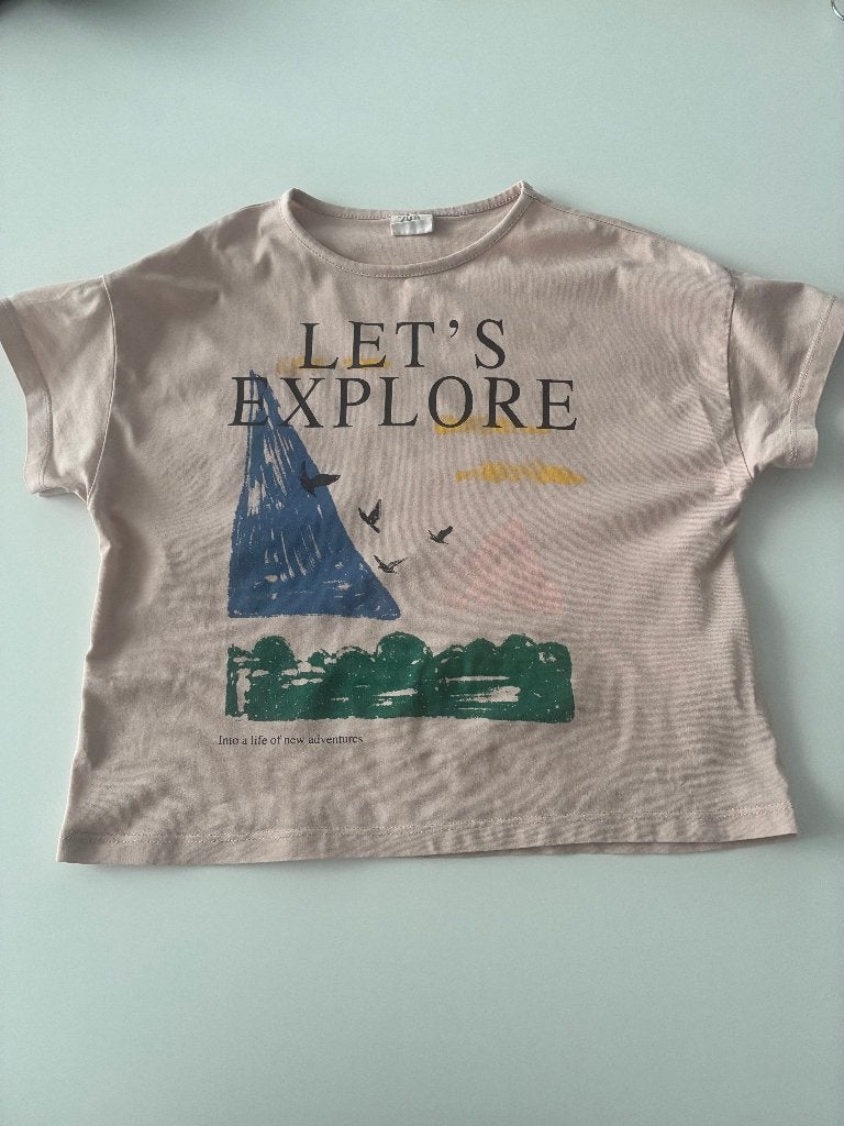 T-shirt rose taille 128 de la marque Zara, en parfait état !, Enfants & Bébés, Vêtements enfant | Taille 128, Enlèvement ou Envoi