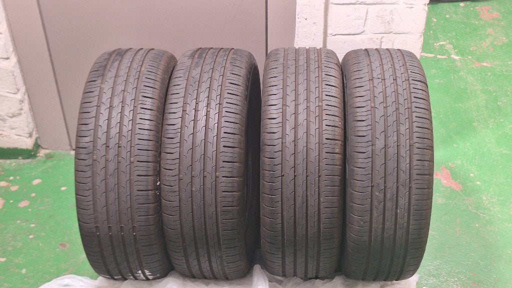 4 pneus Continental EcoContact6 215/60 R 16V, Auto-onderdelen, Ophalen, 16 inch, Band(en), Zomerbanden