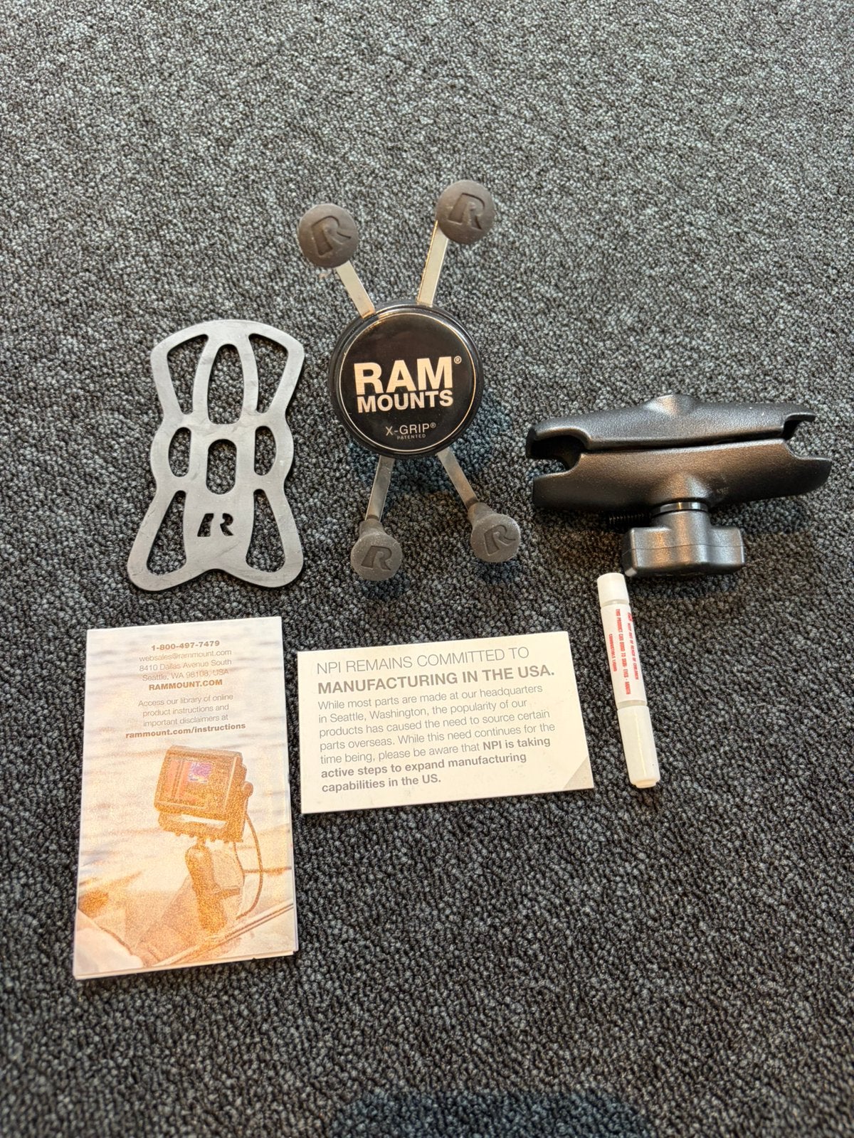 Ram mounts - X-grip, Motos, Enlèvement ou Envoi, Comme neuf