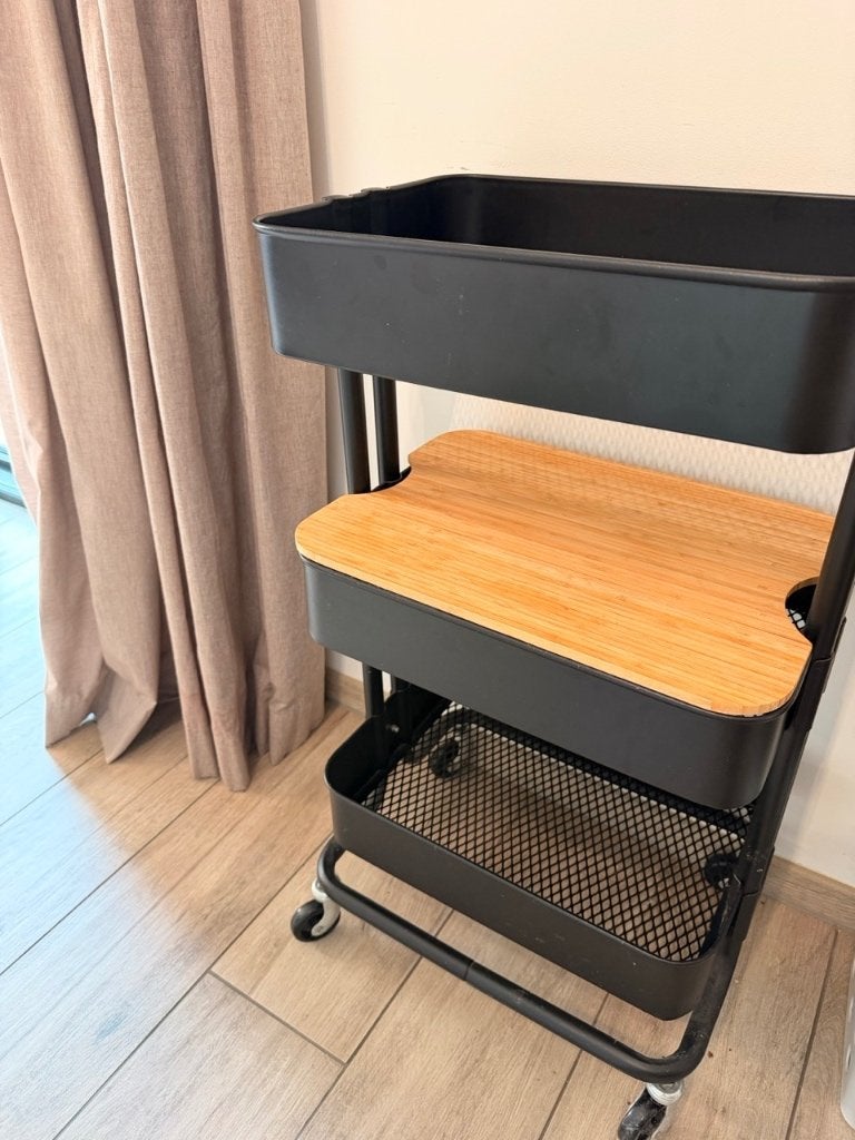 Chariot de cuisine IKEA RÅSKOG - noir, Maison & Meubles, Neuf, IKEA, Métal, Chariot de cuisine