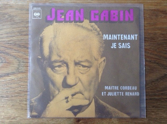 single jean gabin, 7 inch, Ophalen of Verzenden, Fotohoes, Pop