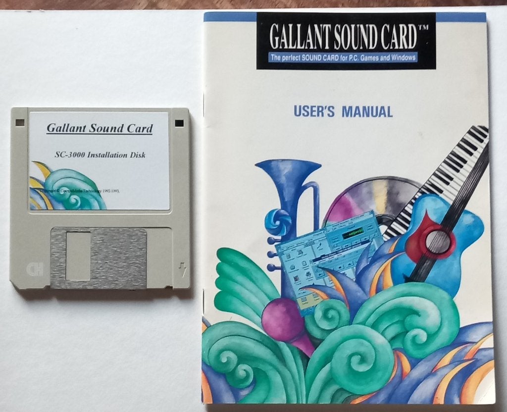 Disquette ’’Gallant Sound Card SC-3000, Informatique & Logiciels, Enlèvement ou Envoi