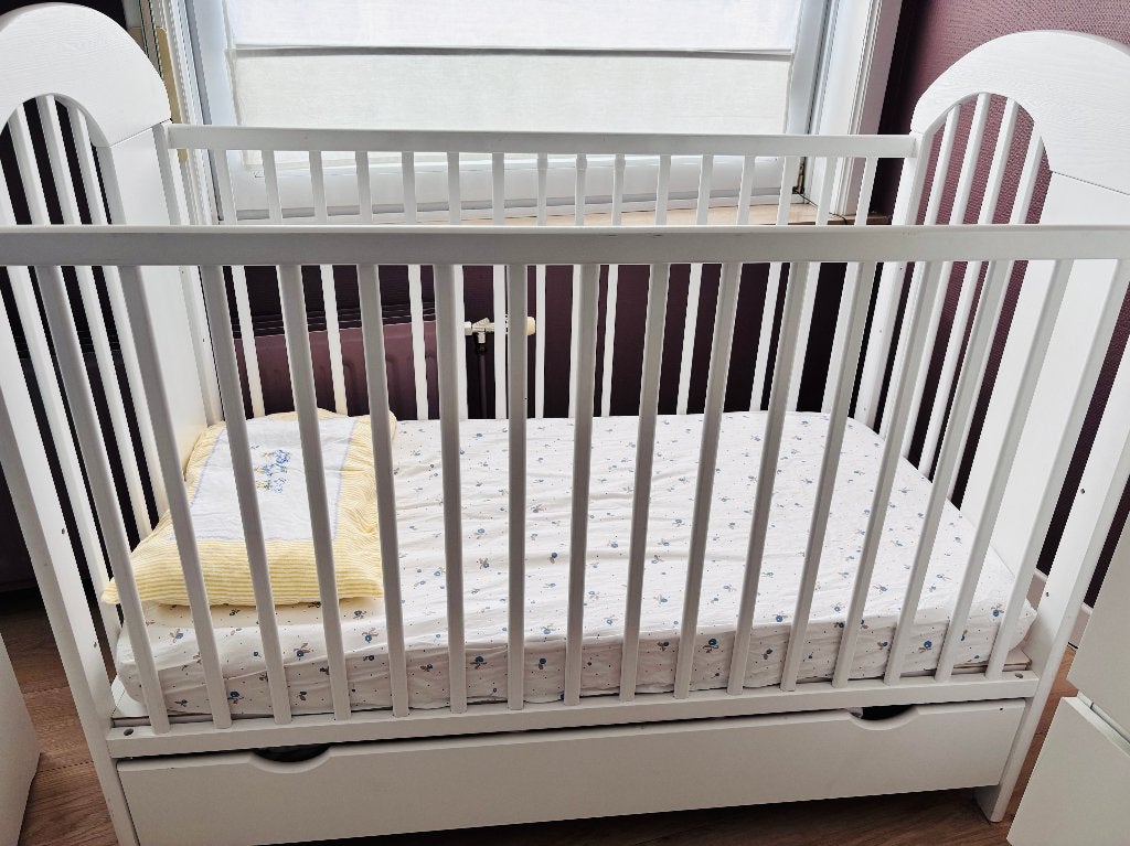 Lit bébé 120x60cm, Matelas, 70 à 85 cm, Enlèvement, Utilisé