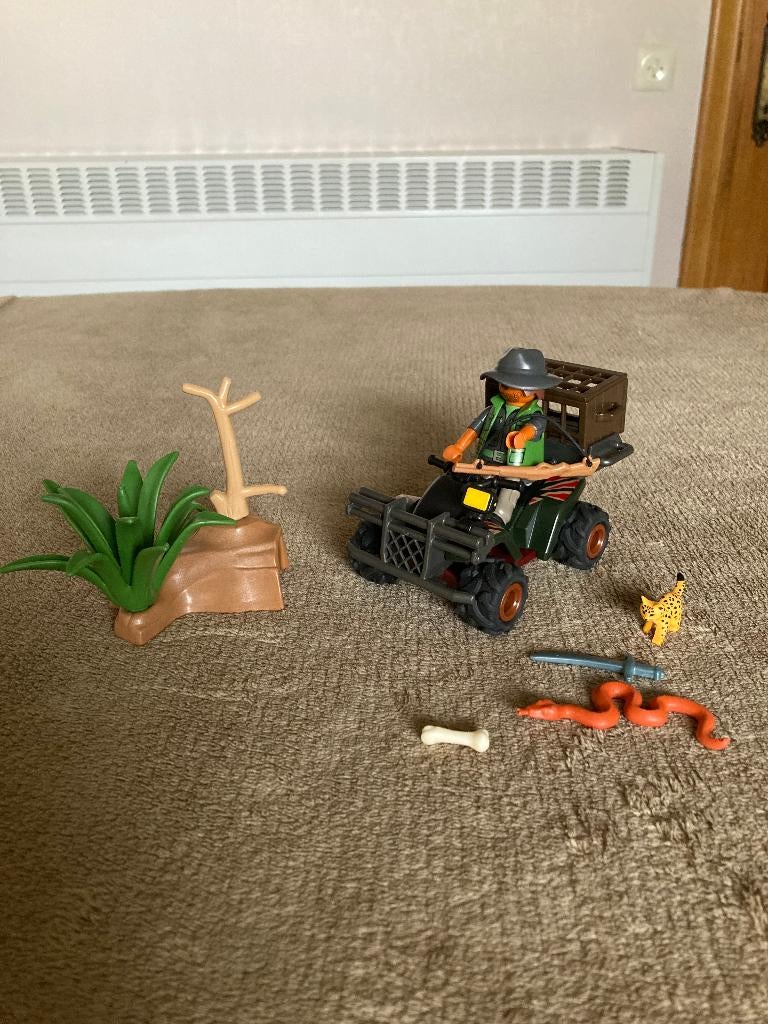 Playmobil Wildlife Stroper met quad (geen doos, geen boekje), Kinderen en Baby's, Speelgoed | Playmobil, Ophalen of Verzenden