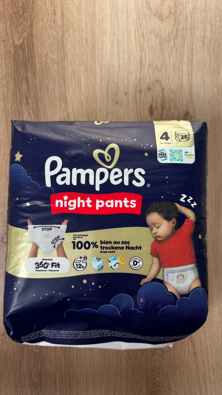 Pampers night pants. 25 stuks. Maat 4., Ophalen of Verzenden, Nieuw