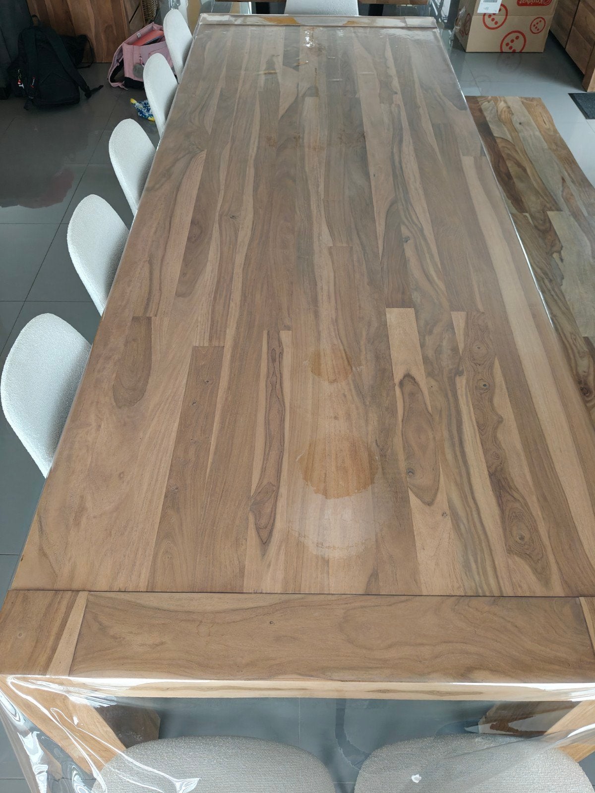 table carbone weba 250x110 sheesham, Maison & Meubles, Enlèvement, Comme neuf, 200 cm ou plus, 100 à 150 cm