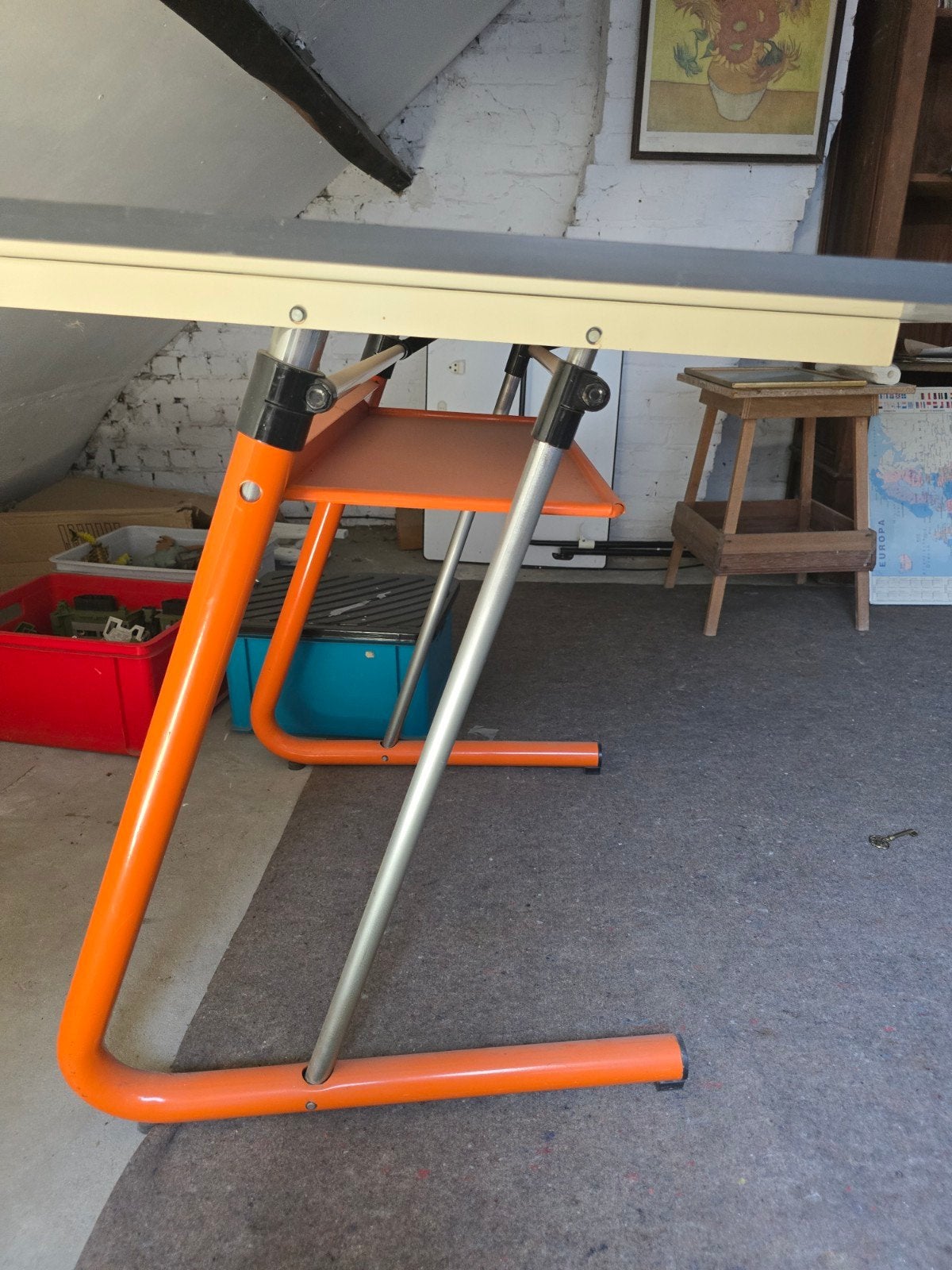 Technische tekentafel verstelbaar, Ophalen