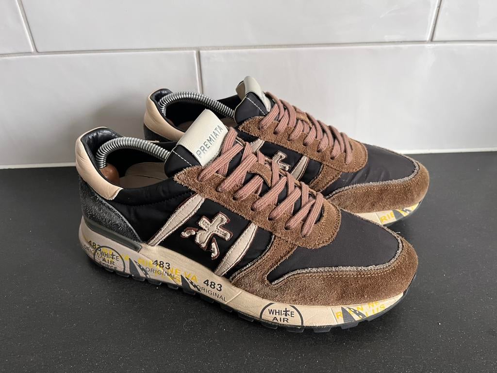Premiata sneakers maat 41, Enlèvement ou Envoi, Comme neuf, Brun, Baskets