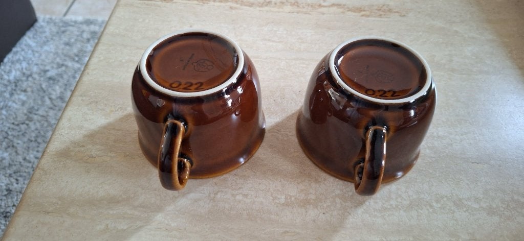 2 Vintage Colditz porseleinen koffiekopjes, Ophalen