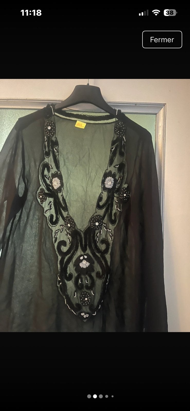 Agua Bendita -  chemise/tunique de luxe transparente Lucerna