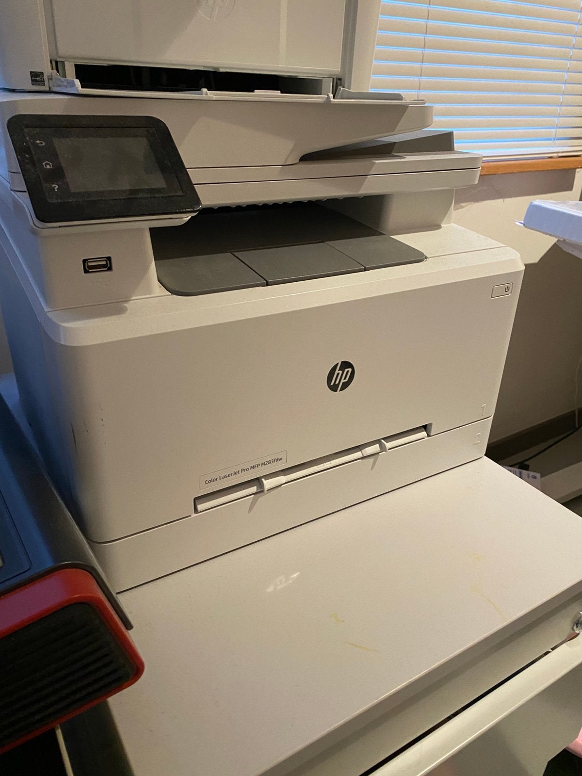 Hp laserjet pro mfp m283fdw, Ophalen, Zo goed als nieuw