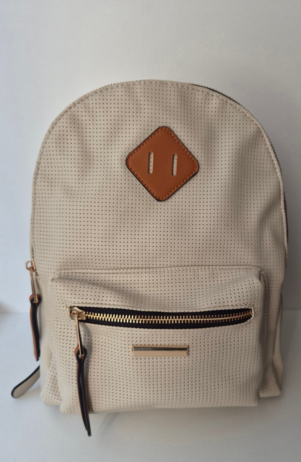 Sac à dos en simili cuir, beige, Chaussea, Enlèvement ou Envoi, Comme neuf, Autres marques