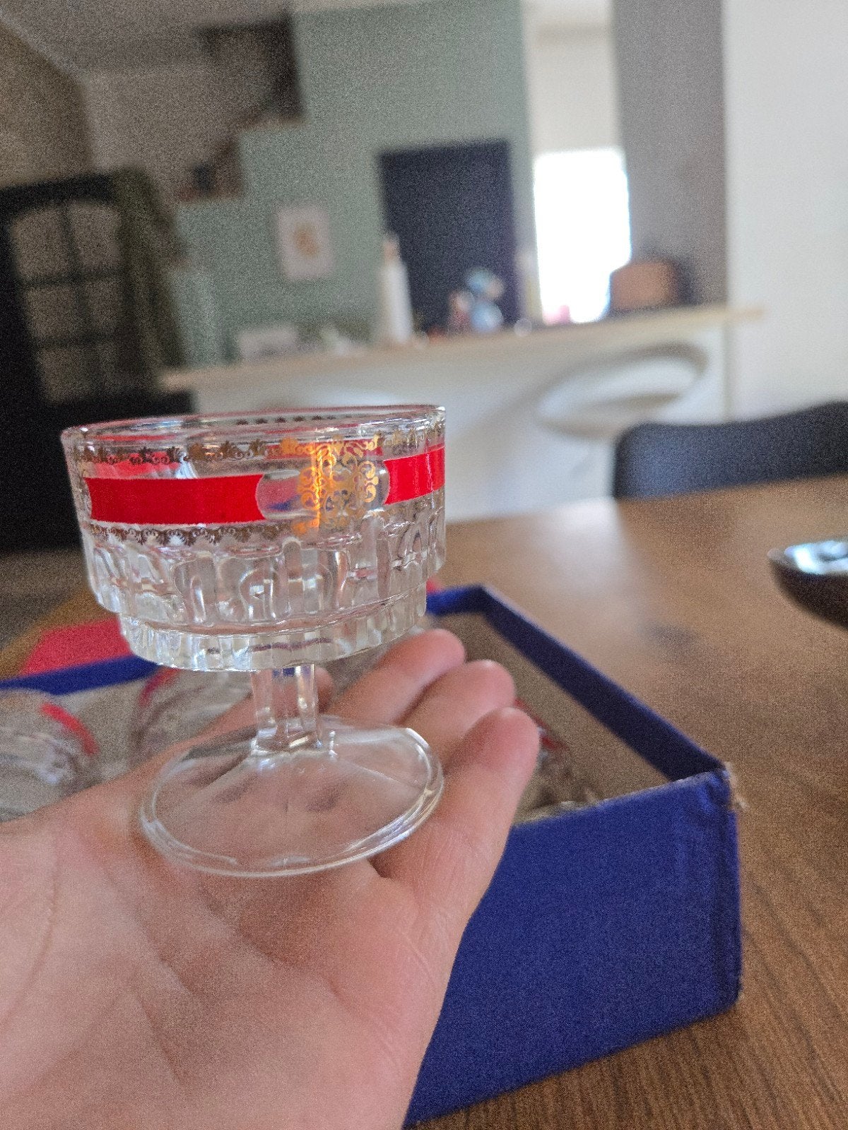 6 verres a porto ou autres.(22carrats), Enlèvement