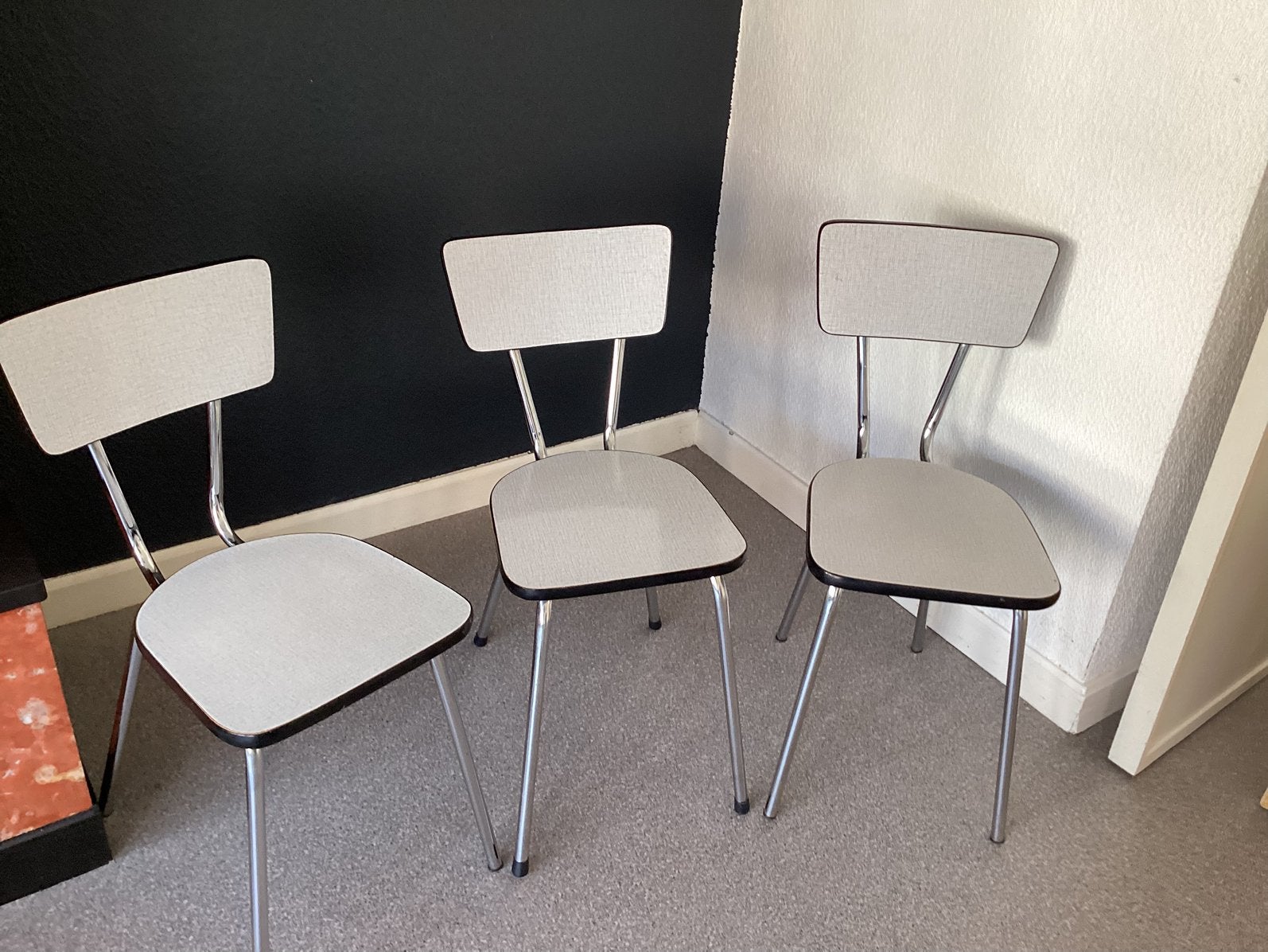 Lot de 3 chaises, Maison & Meubles, Chaises, Enlèvement, Comme neuf, Blanc