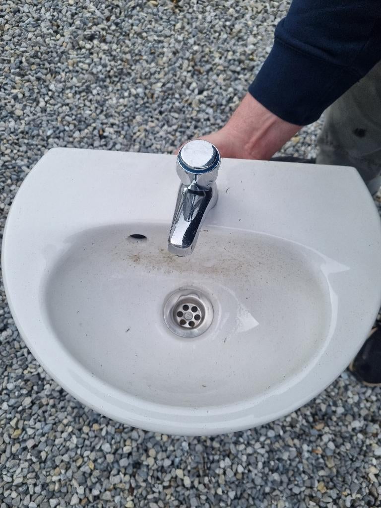 Evier lave main, Bricolage & Construction, Sanitaire, Enlèvement, Comme neuf, Robinet