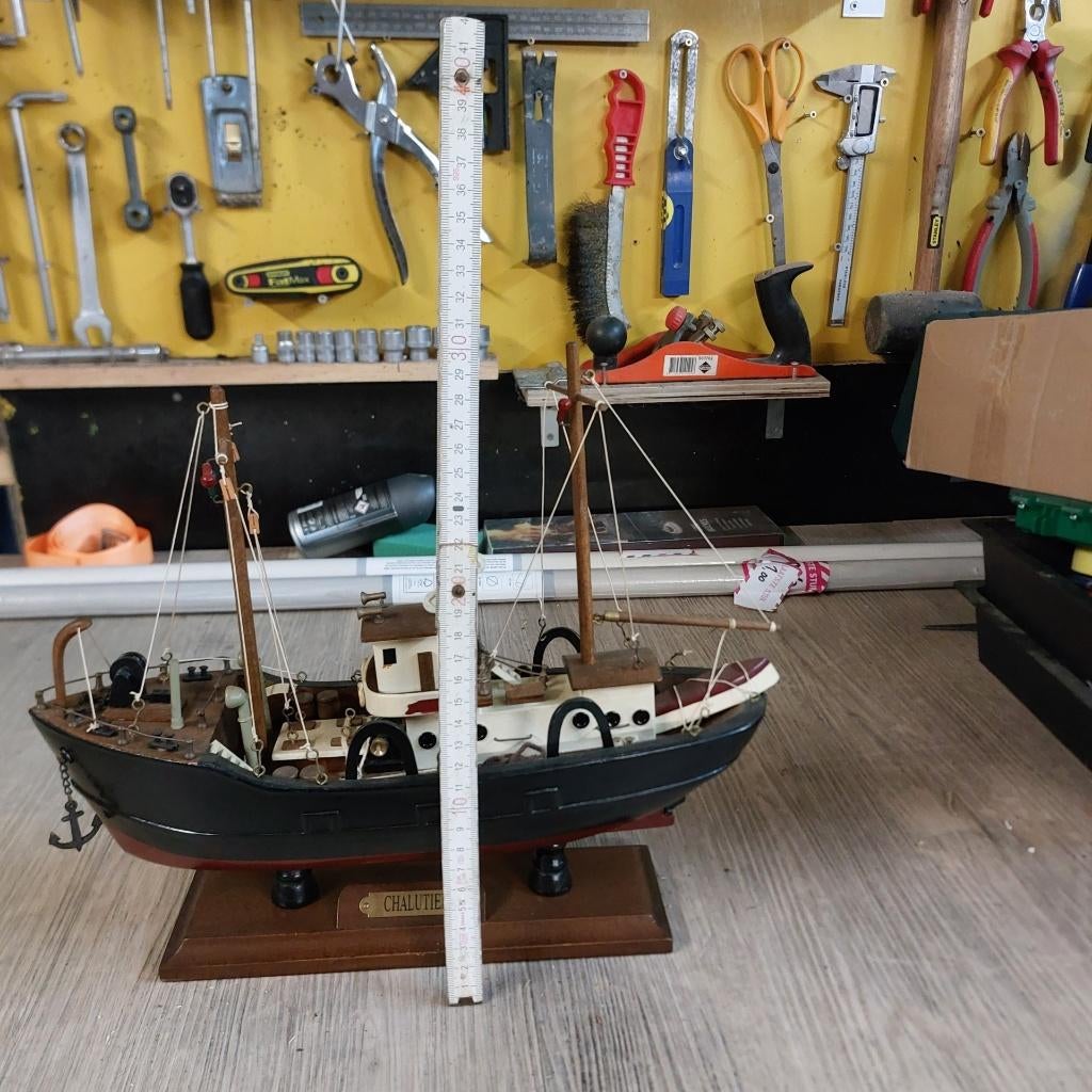 houten boot, Hobby en Vrije tijd, Modelbouw | Boten en Schepen, Ophalen, Zo goed als nieuw