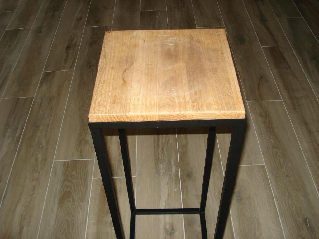 bijzettafel, Huis en Inrichting, Tafels | Bijzettafels, Ophalen, Minder dan 55 cm, Vierkant, 60 cm of meer