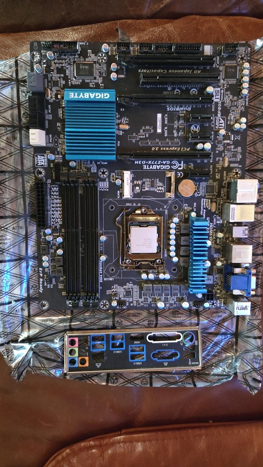 Gigabyte z77x-d3h met i5 3570k, Computers en Software, Moederborden, Gebruikt, DDR3, Ophalen of Verzenden, ATX