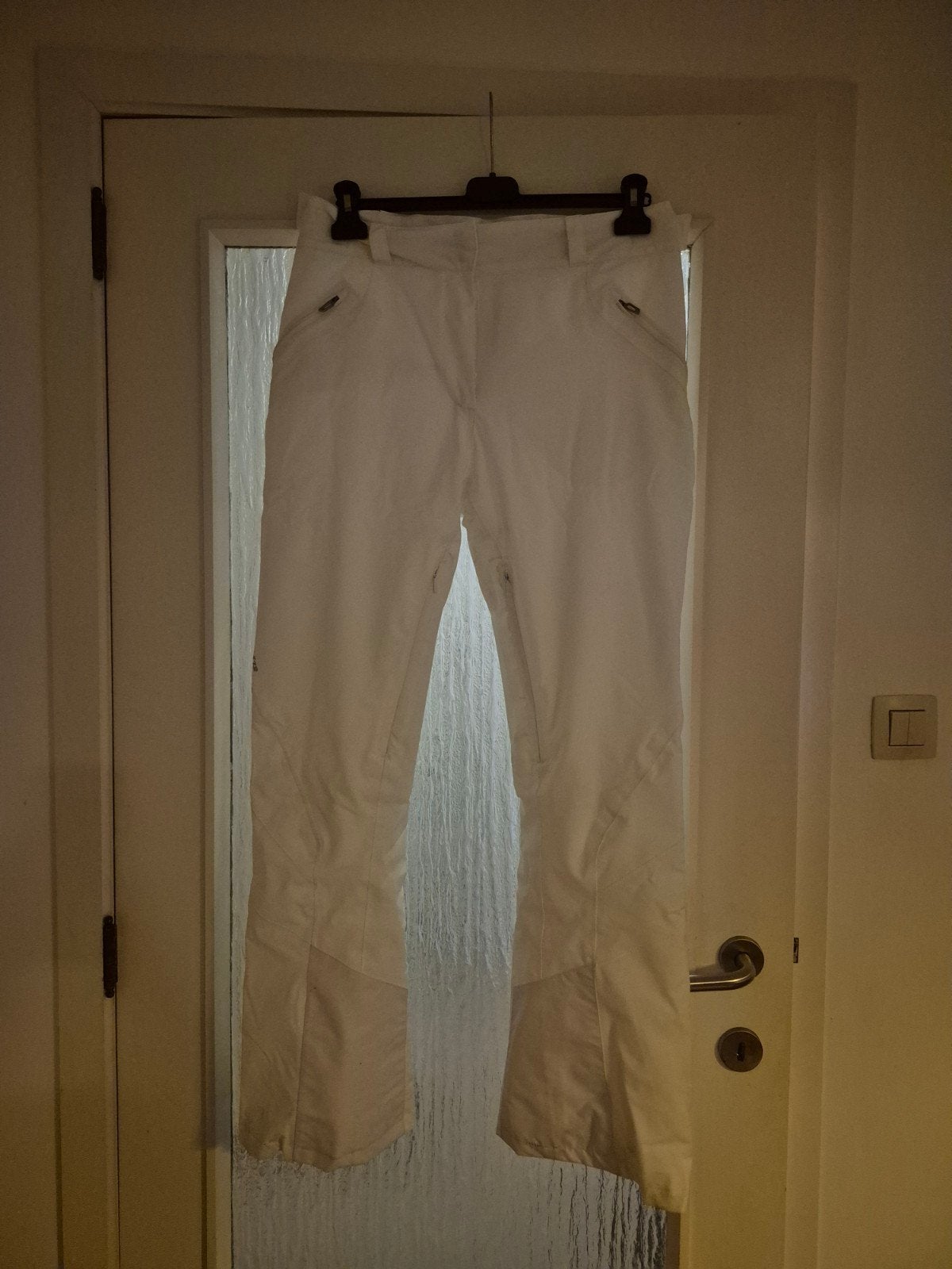 Skibroek, decathlon, wit, maat 40, Sports & Fitness, Ski & Ski de fond, Enlèvement, Utilisé, Vêtements, Autres marques