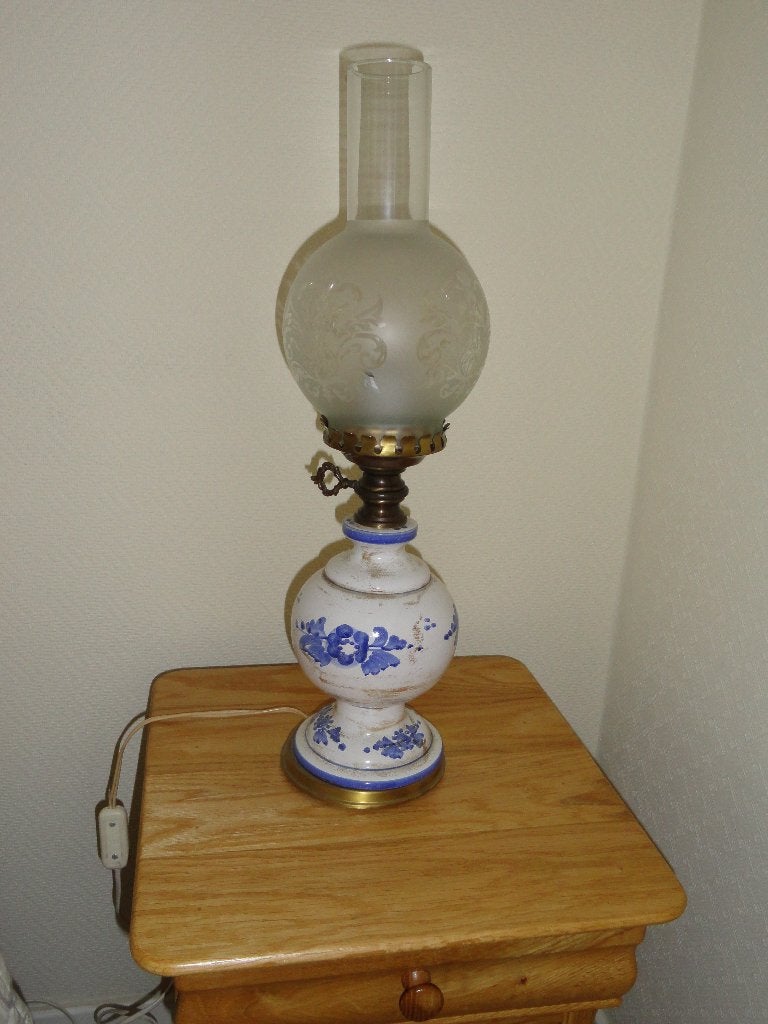 Tafellamp in DELFTSE stijl, Ophalen, 50 tot 75 cm, DELFT, Glas