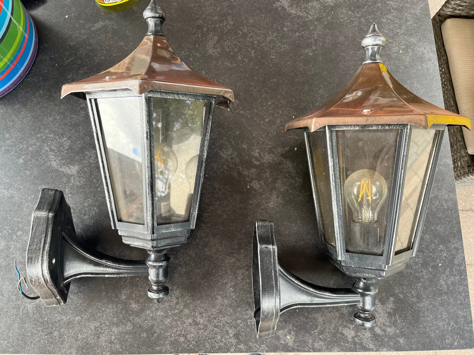 2 muurlampen, Ophalen, Gebruikt, Wandlamp