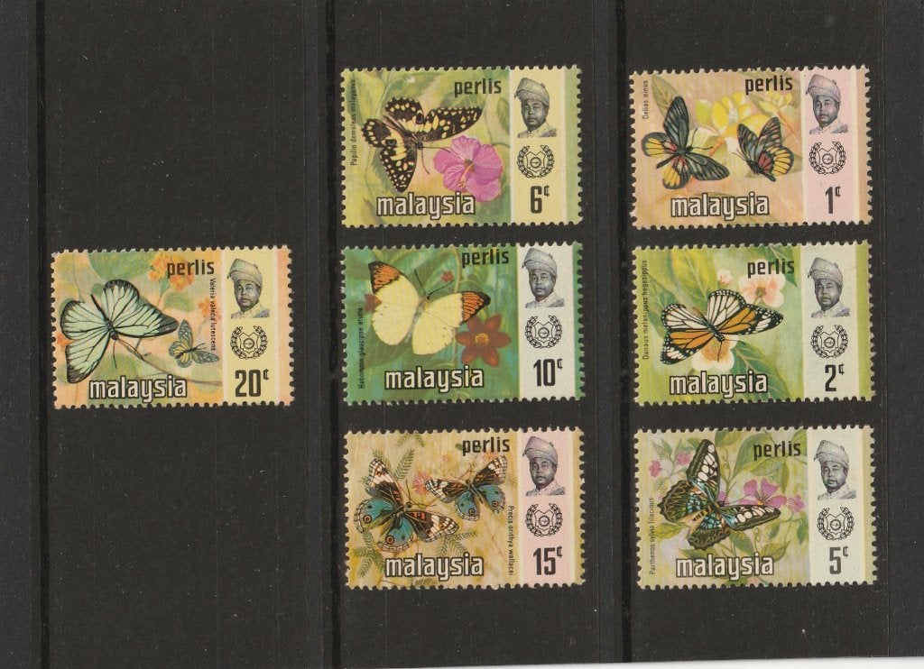 SERIE  MALAYSIA  PERLIS  POSTFRIS -  Vlinders, Postzegels en Munten, Verzenden, Postfris, Dier of Natuur