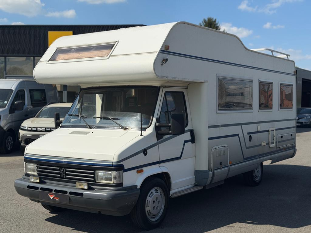 Peugeot camper oldtimer turbo diesel 4pl + keuring vvk, Caravanes & Camping, Entreprise, Boîte manuelle, Douche, Diesel