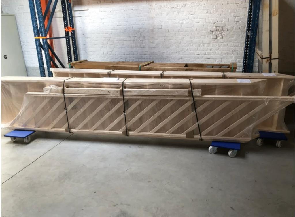 trap met leuning, Ophalen, Trap