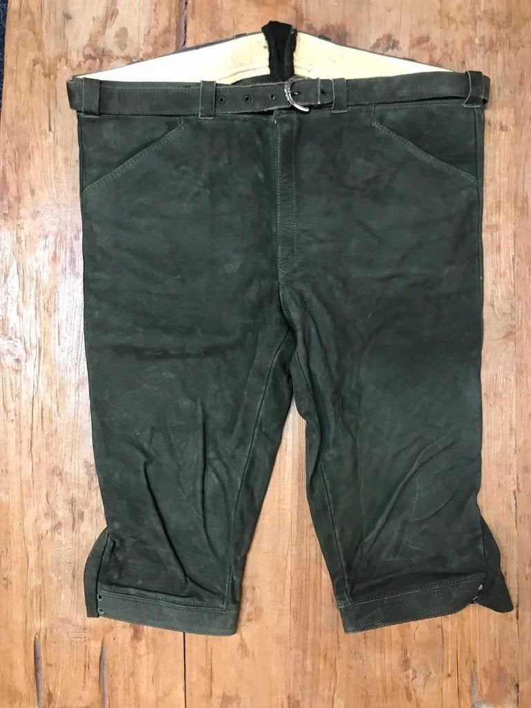 Lederhosen Heren 3/4 mt 55, Enlèvement ou Envoi, Comme neuf, MODEL, Vert